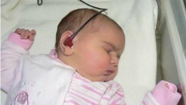 An infant hearing screening is used to make sure that baby hears correctly