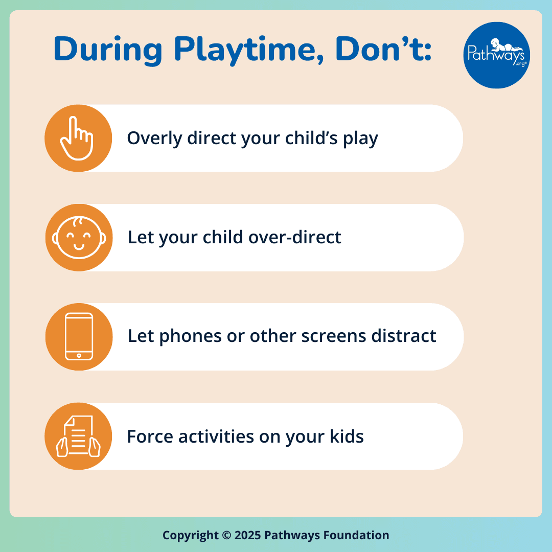During playtime don't infographic