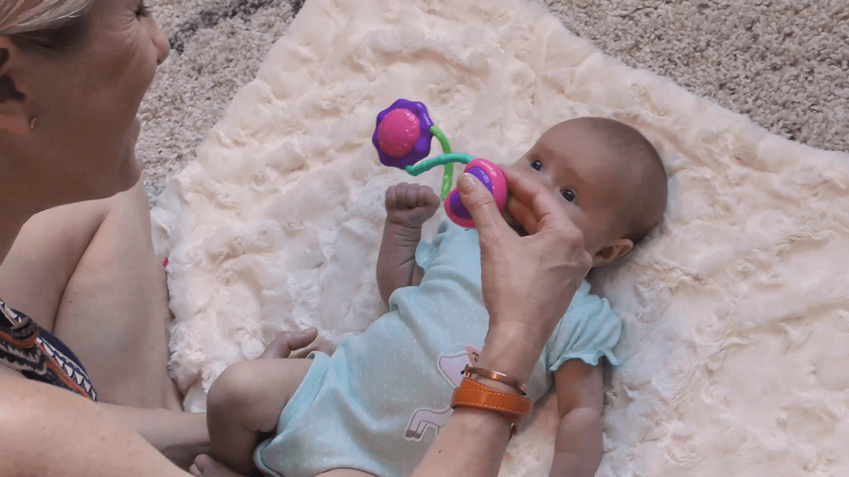 Kids Using Rattle Pathways.org | Help Your Baby's Communication Development