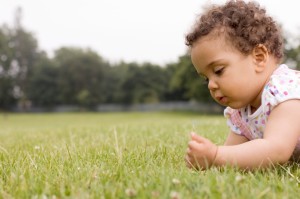 Baby on grass