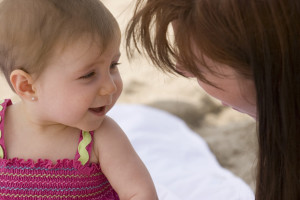 Eye contact helps baby develop social skills