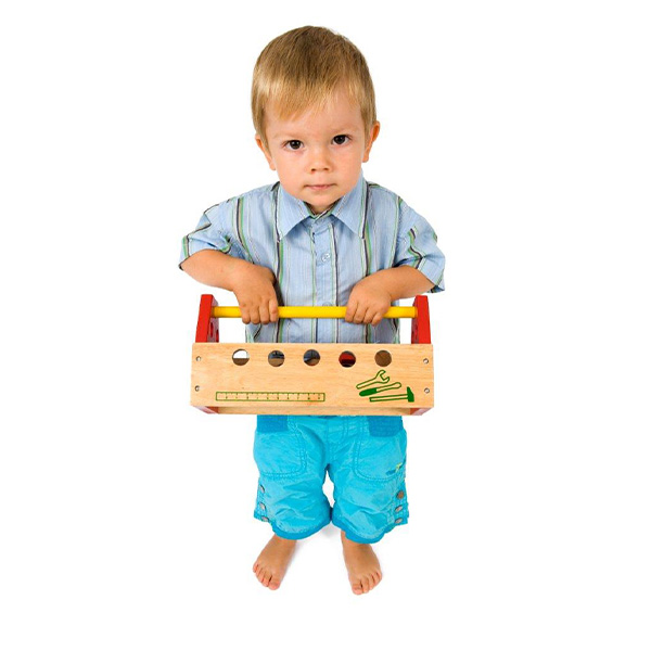 sensory toolkit-boy with play toolbox