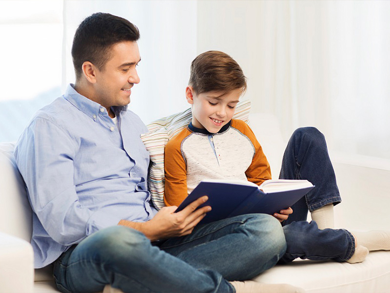 Parent's reading styles are different and children absorb stories differently through mom and dad