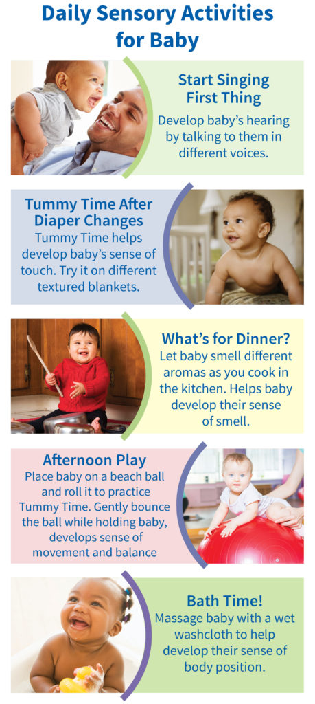 Daily Sensory Activities for Babies | Sensory Development