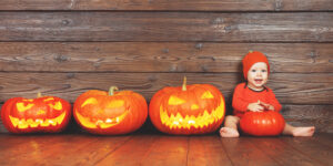 Pumpkin sensory bags are a great toy for kids' motor skills development