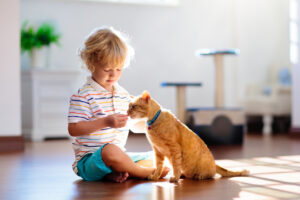 Keeping pets has several benefits for kid's development