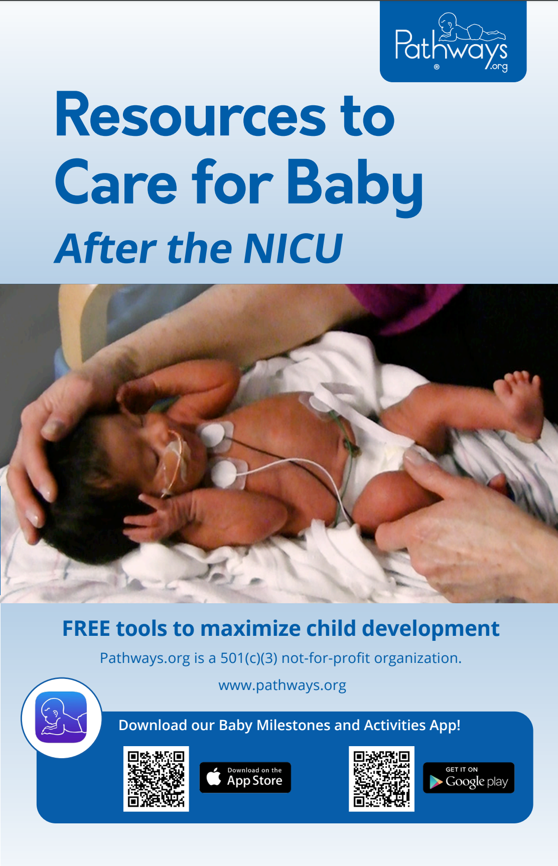 Resources to care for baby after NICU brochure cover