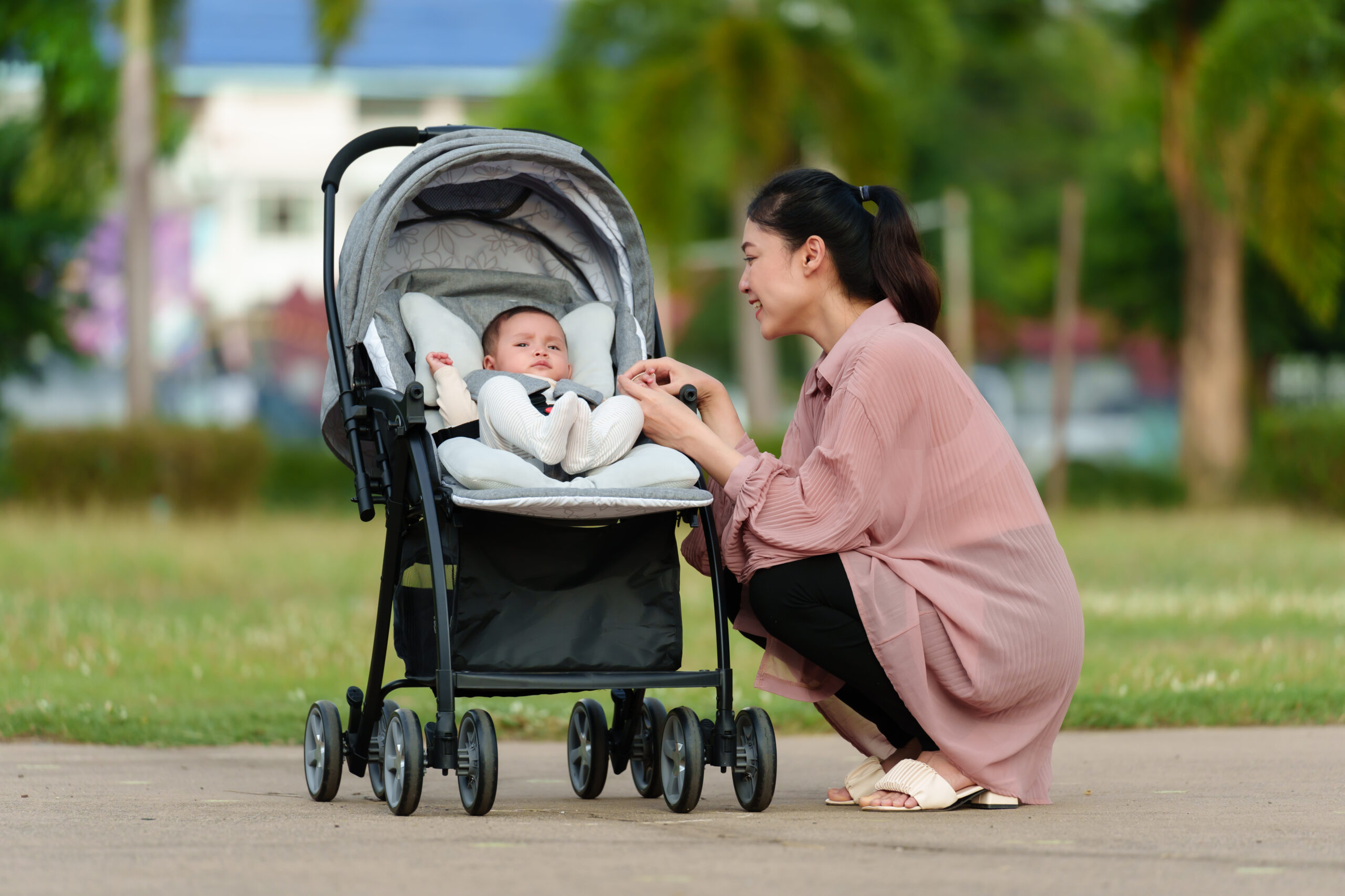 Baby in the stroller hotsell